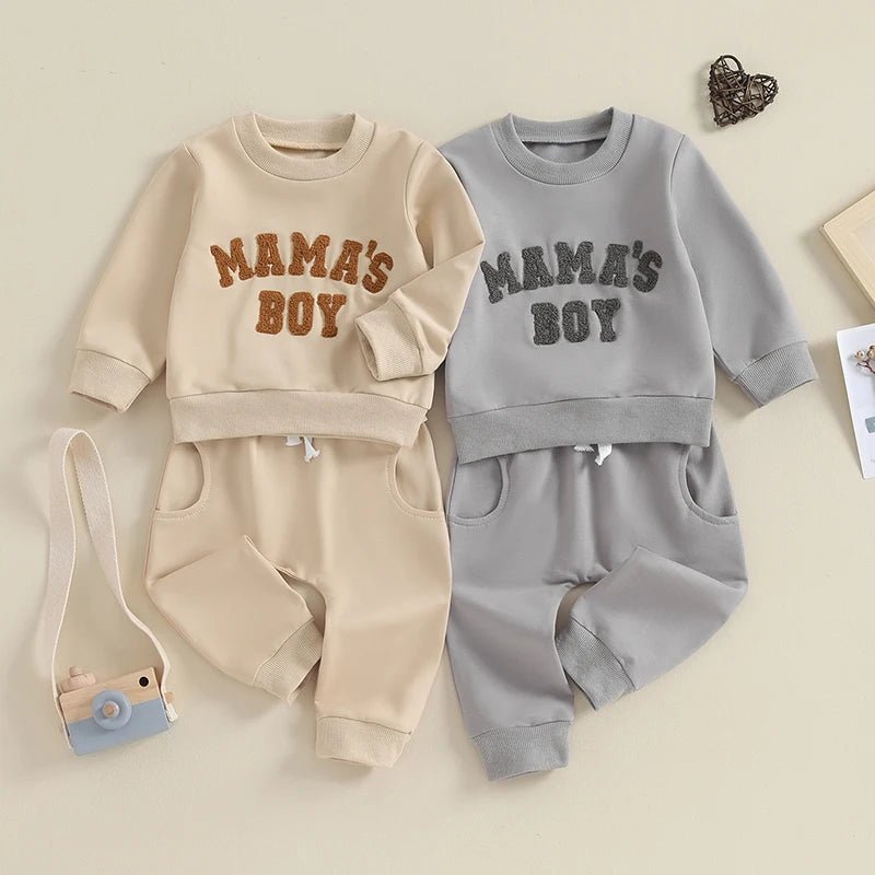 2023 - 09 - 20 Lioraitiin 0 - 3Y Newborn Toddler Baby Boy Fall Winter Outfits Letter Crewneck Sweatshirt Casual Pants Set 2Pcs Clothes - Baby Bubble