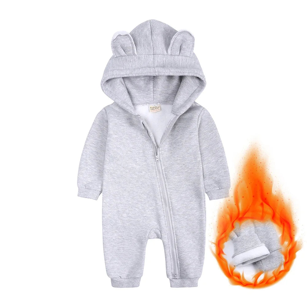 Baby Bubble Bear Onesie, adorable winter pajamas for infants, featuring a cute bear design and cozy fabric.