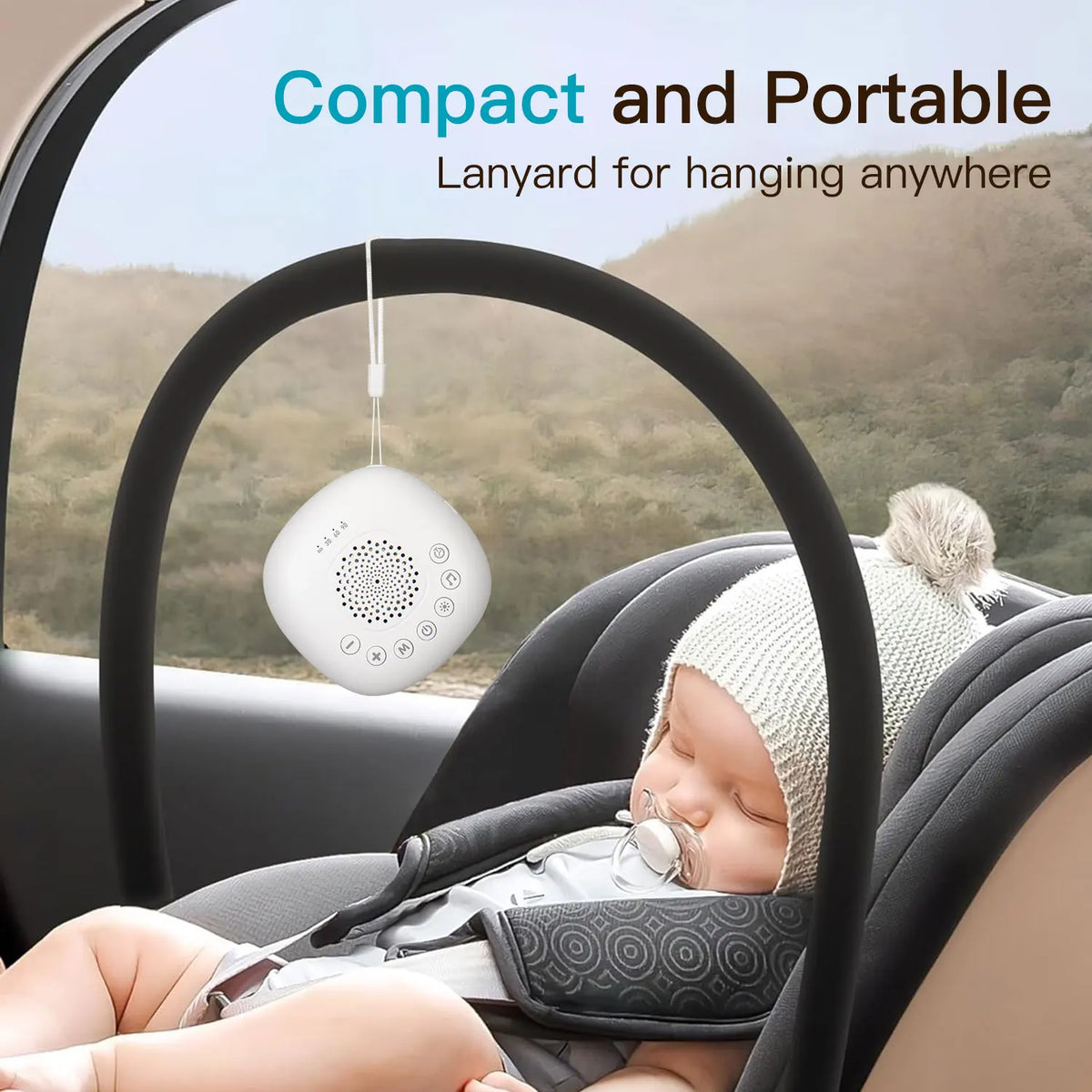 White Noise Sound Machine with 24/20 Soothing Sounds Sleep Aid for Babies Kids Adults Rechargeable Night Light Newborn Gifts