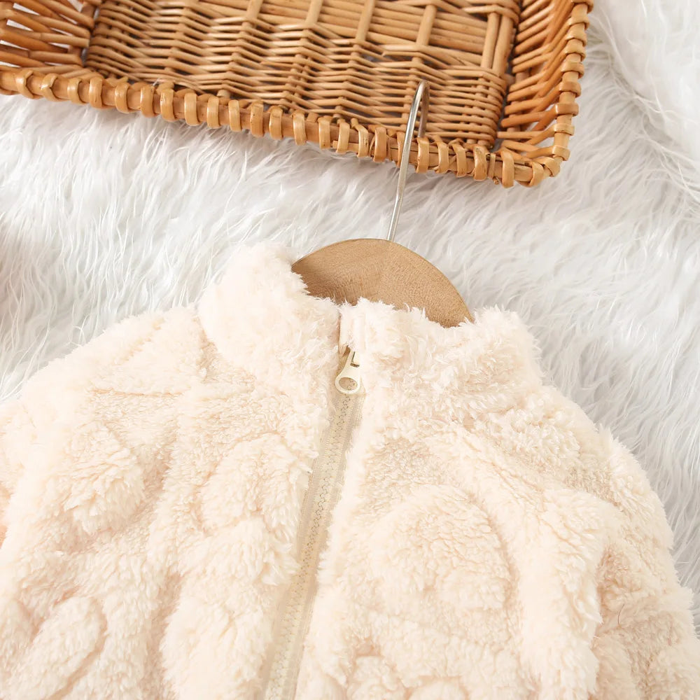 Baby girl winter coat by Baby Bubble, warm and cozy with a soft, insulated design perfect for cold weather.