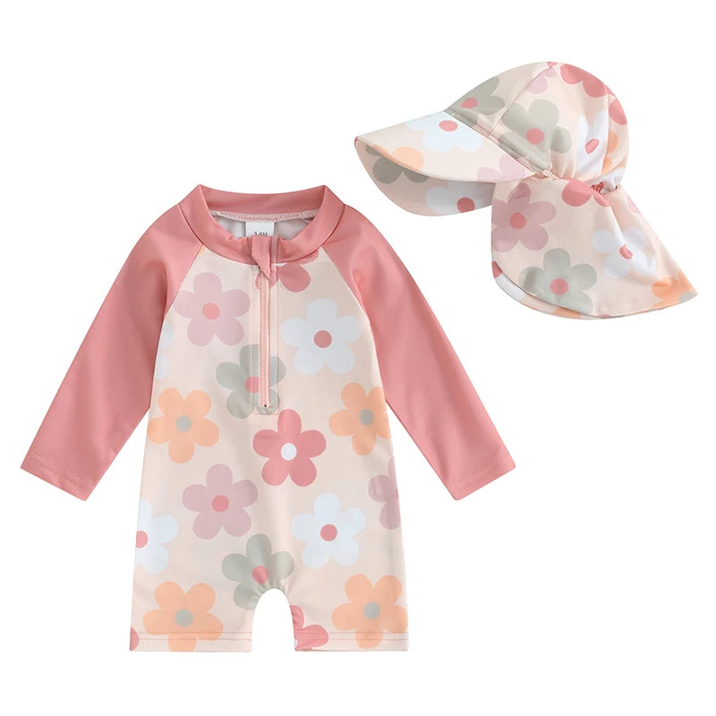 Baby Boys Rash Guard Set by Baby Bubble featuring turtle and dinosaur prints, perfect for sun protection and active play.