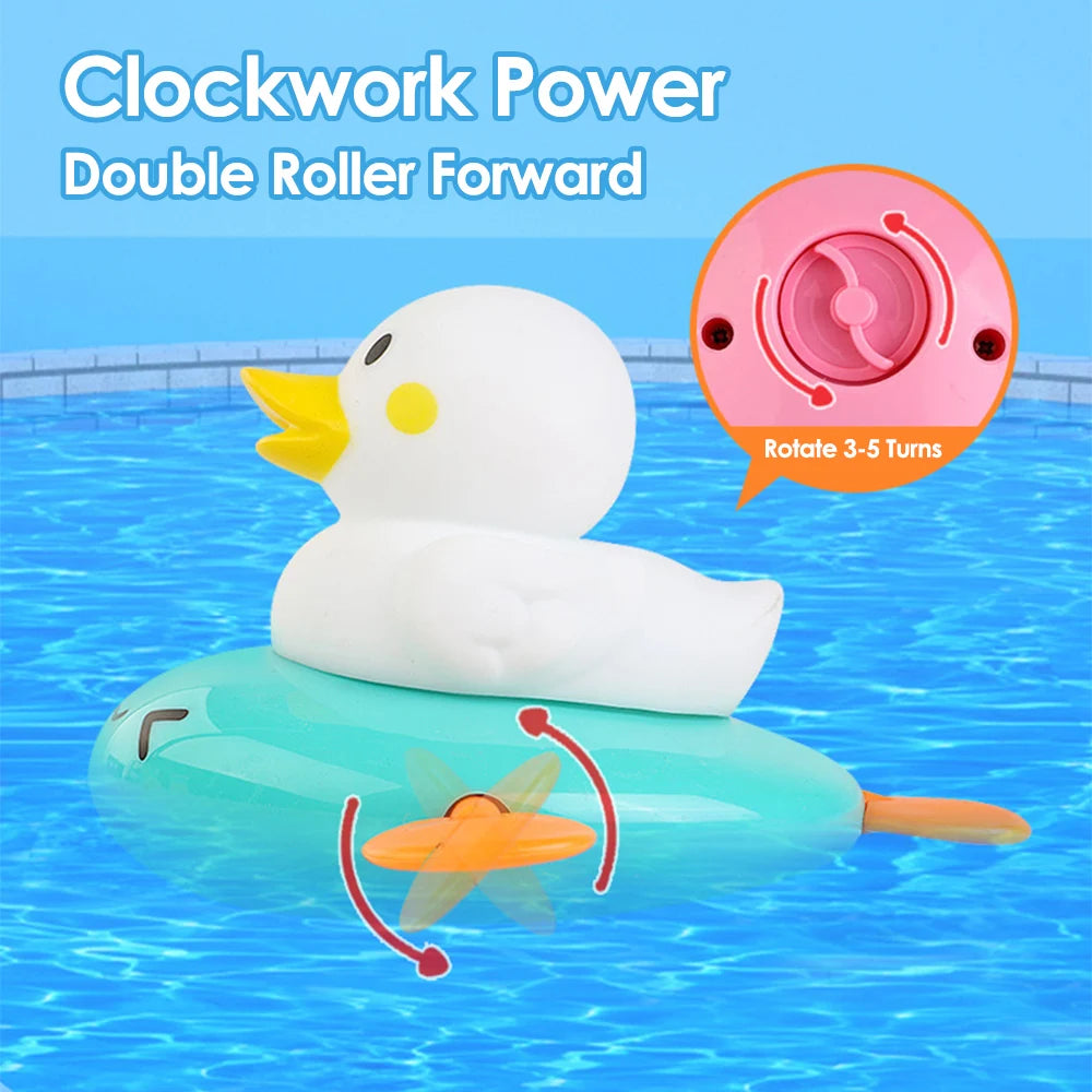 Baby Bubble baby bath toy set featuring cute ducks, piglets, and cows with water spraying for interactive bath time fun.