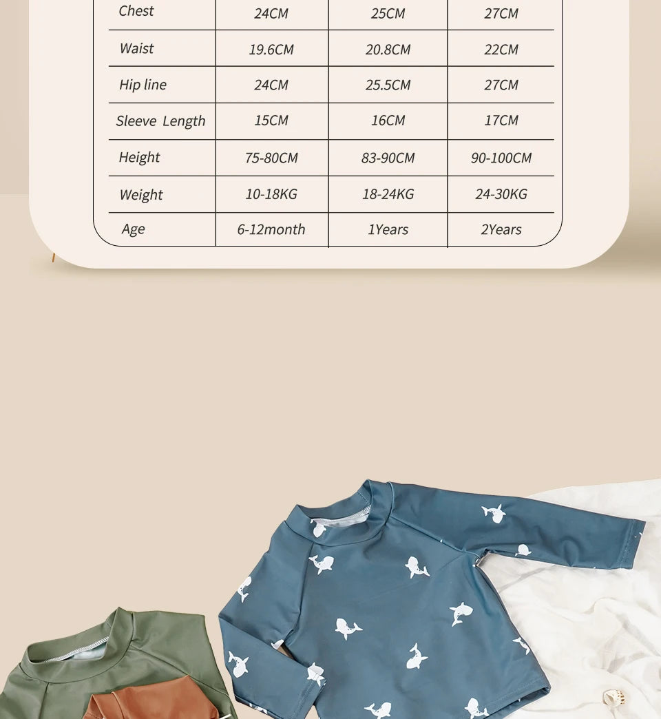 Baby boys' 2-piece swimsuit set with a cool print from Baby Bubble, featuring a tank top and swim trunks for summer fun.