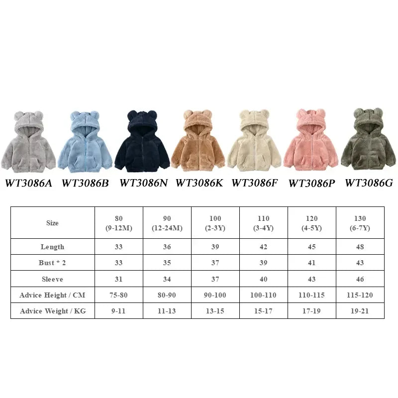 Baby Bubble winter hooded fleece coat, warm and cozy baby winter coat with a soft fleece lining and hood for cold weather.