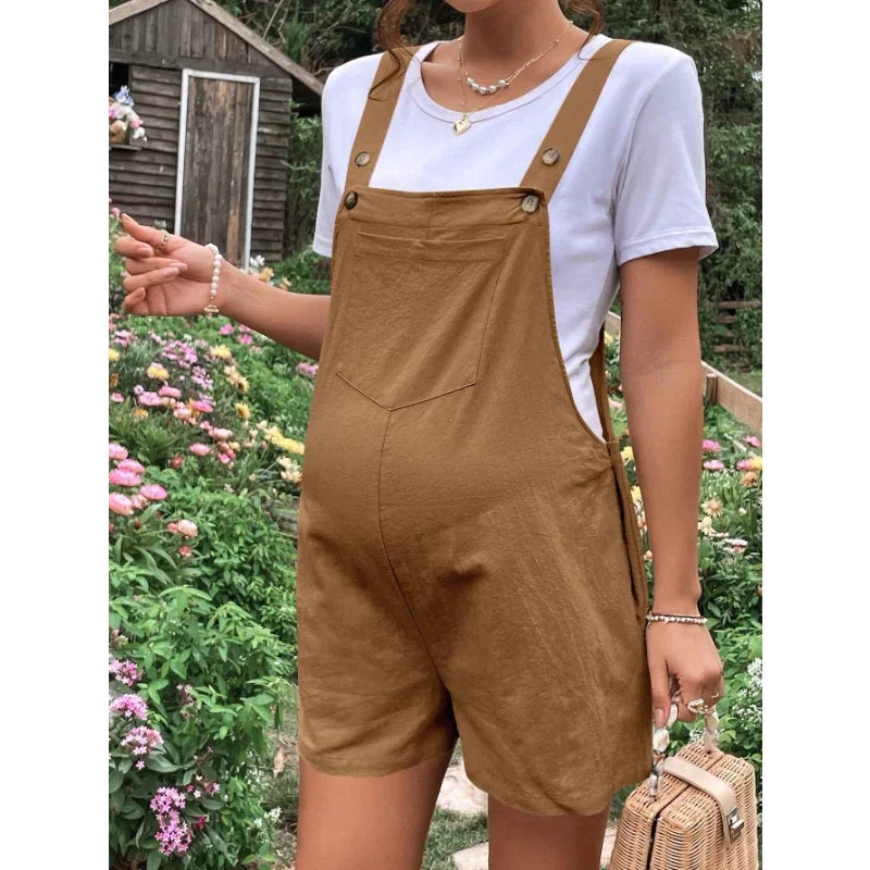 Baby Bubble maternity jumpsuit romper with soft, comfortable fabric, designed for pregnancy comfort and stylish maternity wear.