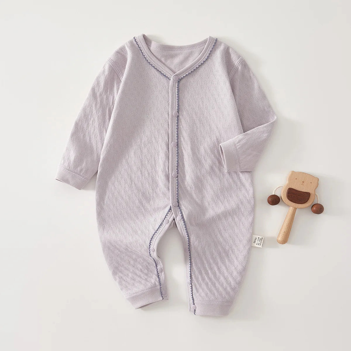 Baby Bubble pure cotton hooded jumpsuit for newborns, featuring a soft, comfortable hood and cozy fabric for newborn comfort.