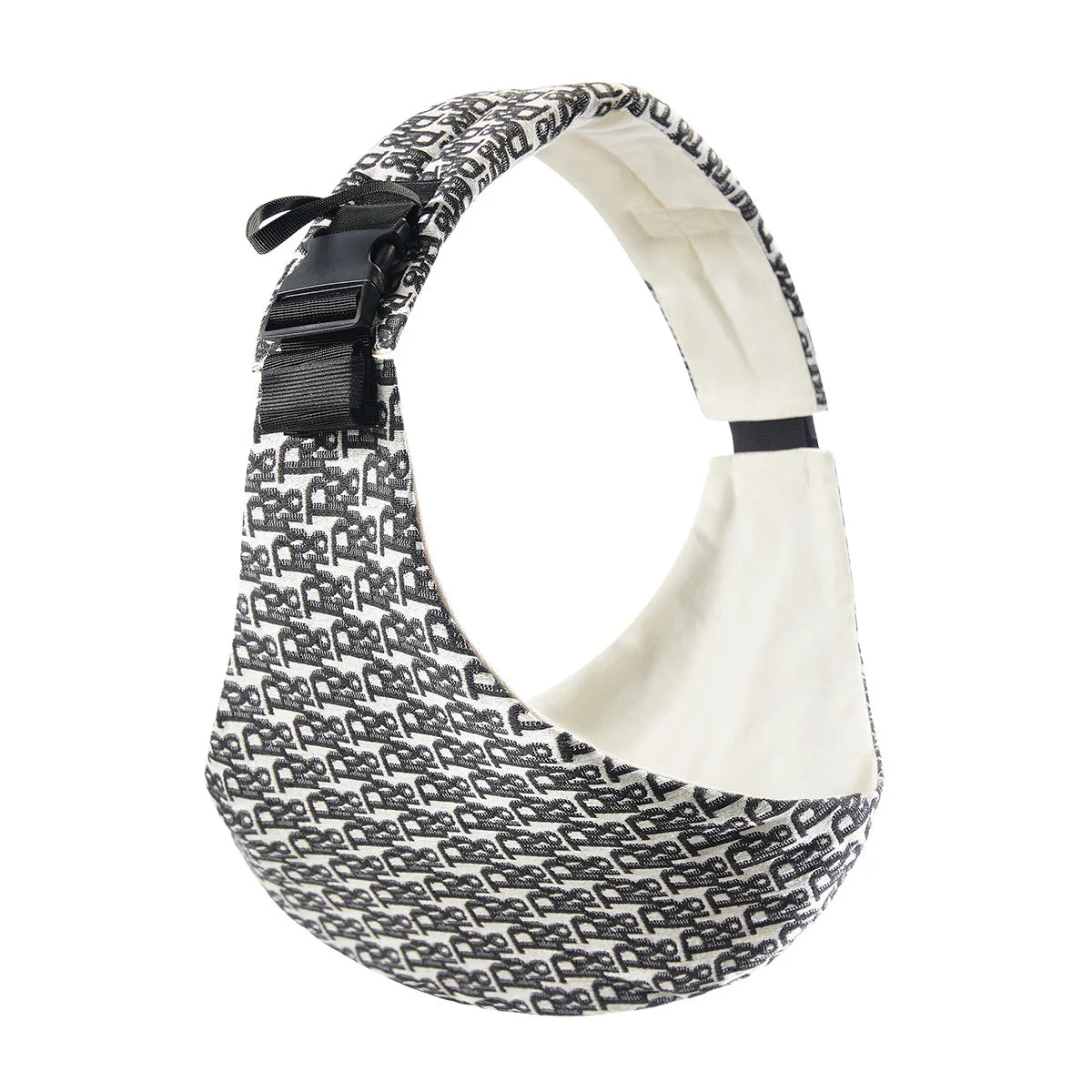 Baby Bubble baby ring sling carrier with an adjustable hands-free strap, showing soft fabric and ring closure for comfortable carrying.