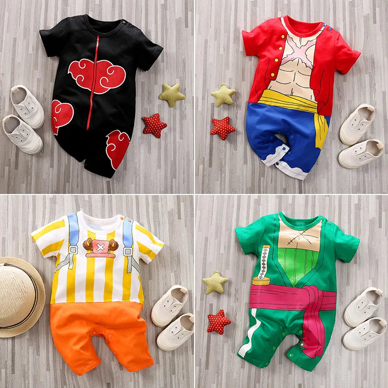 Anime Dragon Ball Z Baby Onesie by Baby Bubble, adorable romper featuring Goku design, perfect for anime cosplay for infants.