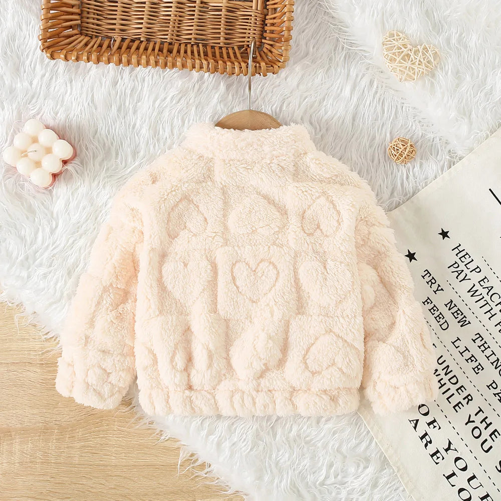 Baby Bubble long-sleeved baby girl coat for 6 months to 3 years, warm, simple autumn and winter children's outerwear.