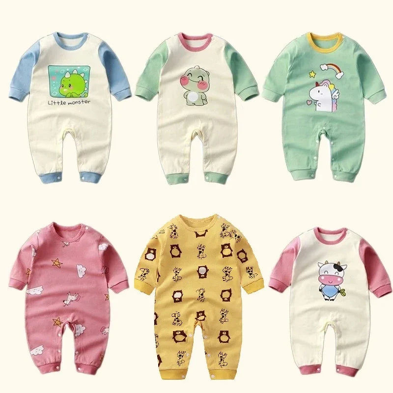 Baby Bubble cotton one-piece jumpsuit in solid color, soft and comfortable for infants, perfect for everyday wear.