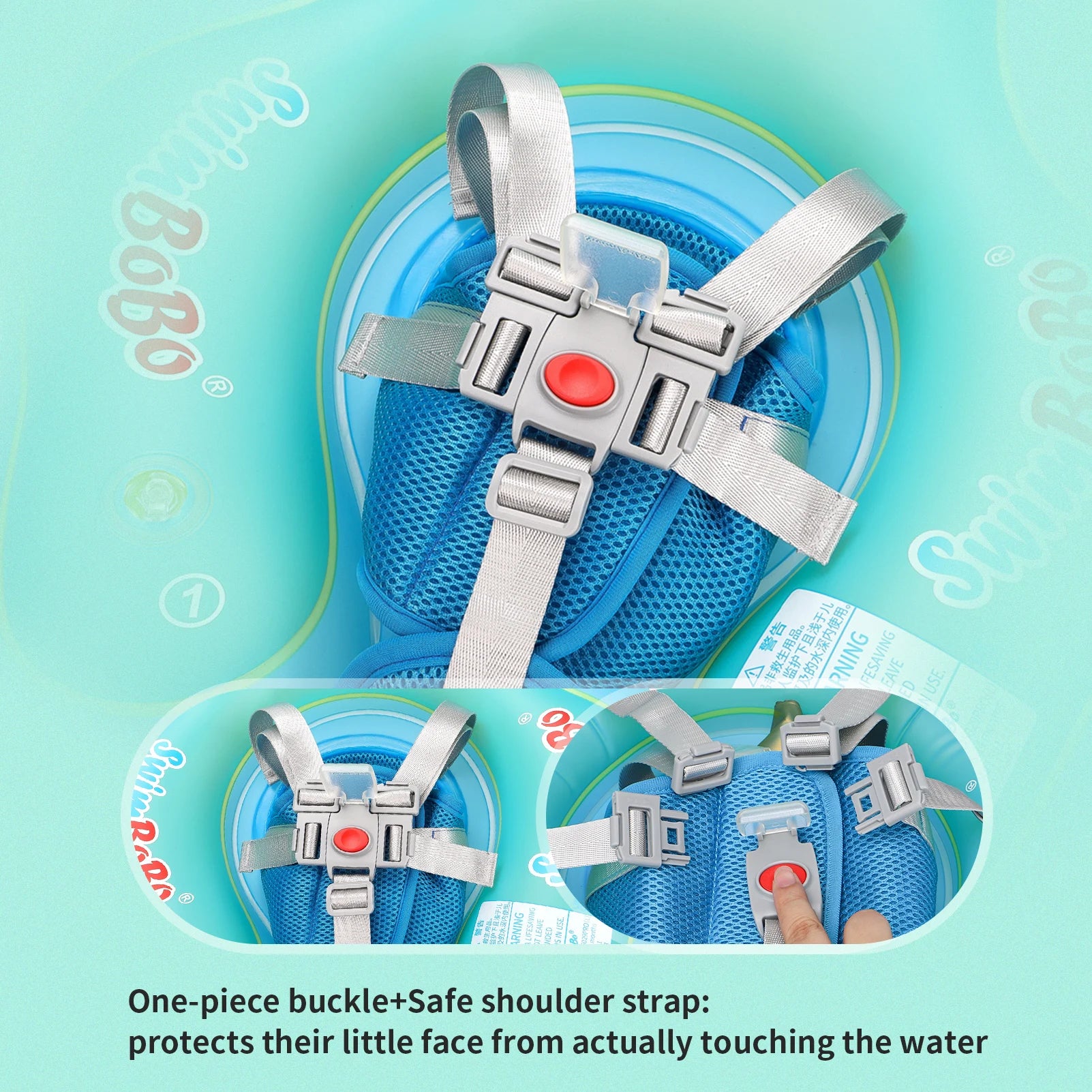 Baby Bubble UV sun protection float ring with canopy, designed for safe, comfortable baby swimming and outdoor water fun.