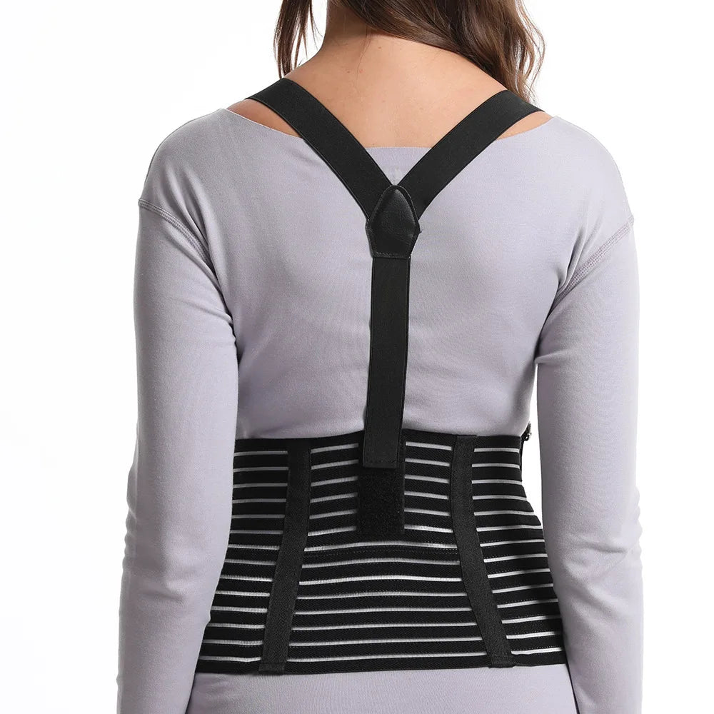 Baby Bubble maternity back support brace with adjustable lumbar relief, designed to provide comfort and support during pregnancy.
