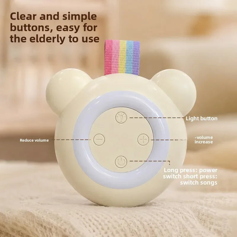 TS900 Baby Sleep Speakers Machine with Night Light, Portable White Noise Machine for Newborn, 15/30/60 Min Timer, Crib Stroller