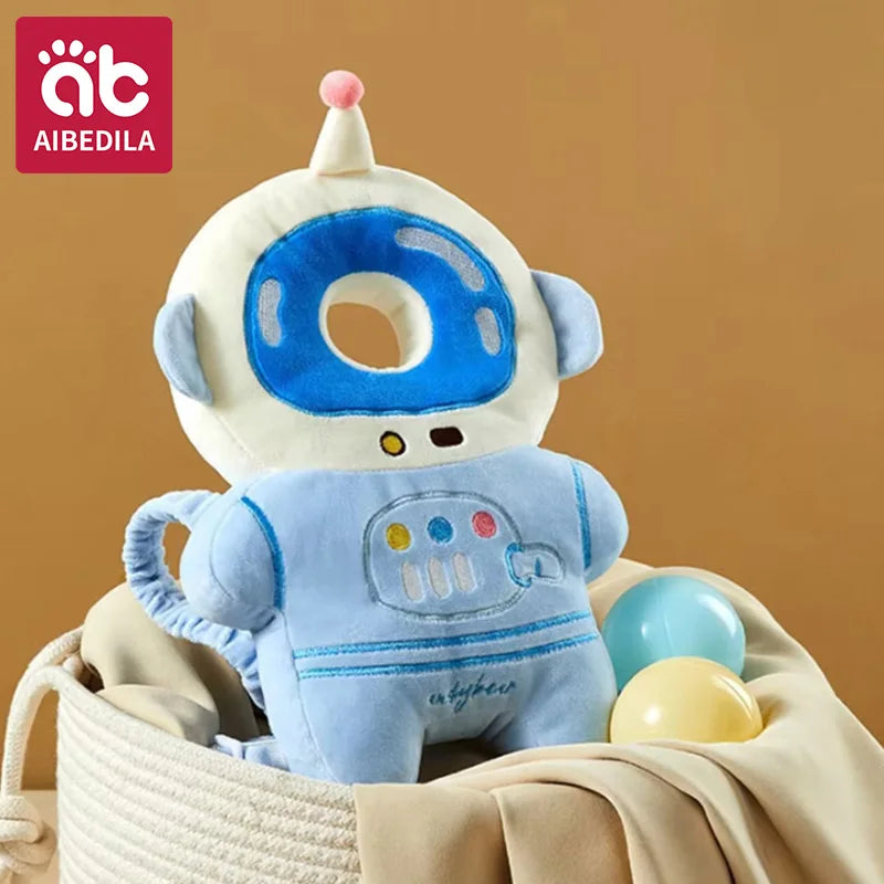 Baby Bubble baby head protector backpack with soft cushioning, designed to keep your child's head safe during walks.