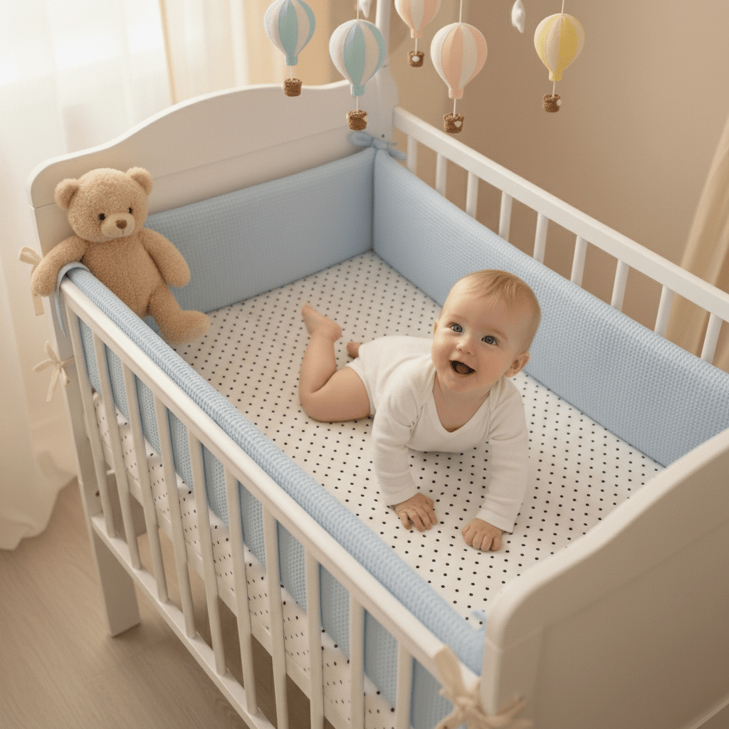 Premium Baby Crib Cushion - Cushy™ - Baby Bubble