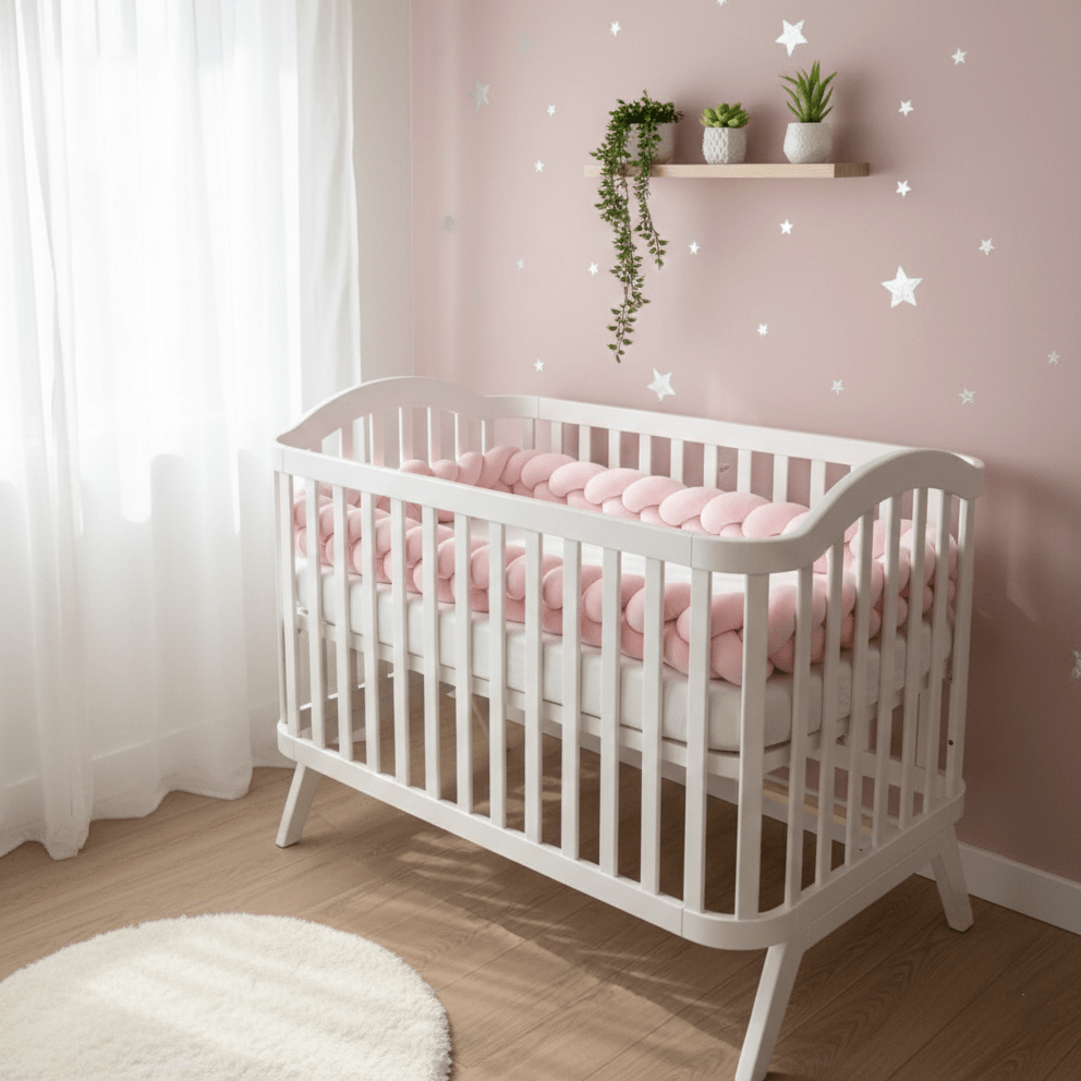 Soft Braid Crib Guard - CozyKnot™ - Baby Bubble