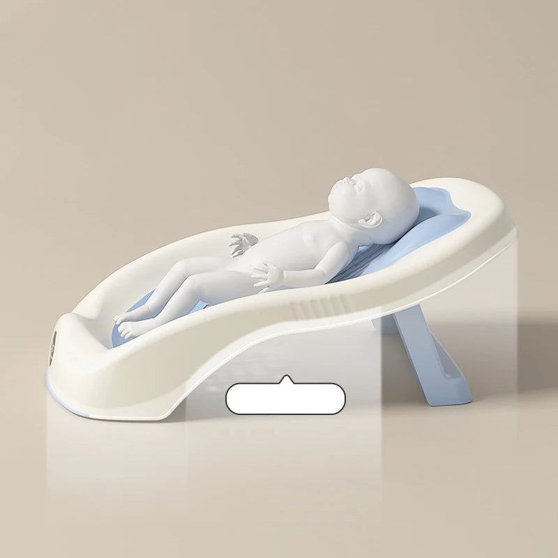 Folding Baby Bath Tub – Non - Slip Newborn Shower Support - Baby Bubble