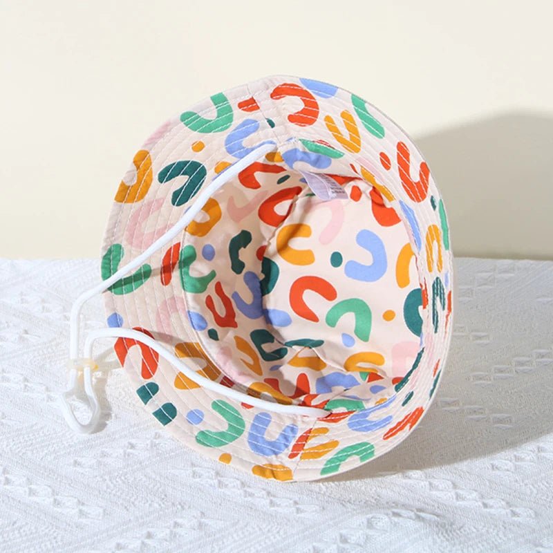 Double Sided Baby Bucket Hat Cute Letter Embroidered Children Boys Girls Fisherman Panama Cap Summer Outdoor Kids Sun Hat Gorras - Baby Bubble Store