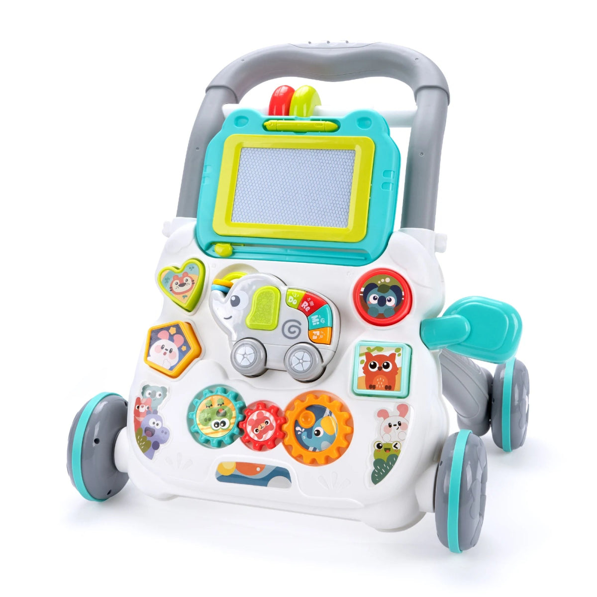 Baby Push Walker – Musical Toddler Learning Walker with Drawing Board - Baby Bubble