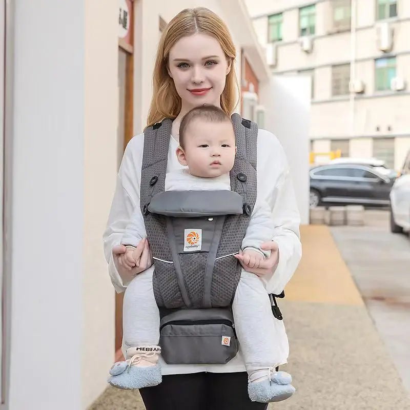 Ergonomic Baby Carrier with Hip Seat – Newborn to Toddler - Baby Bubble