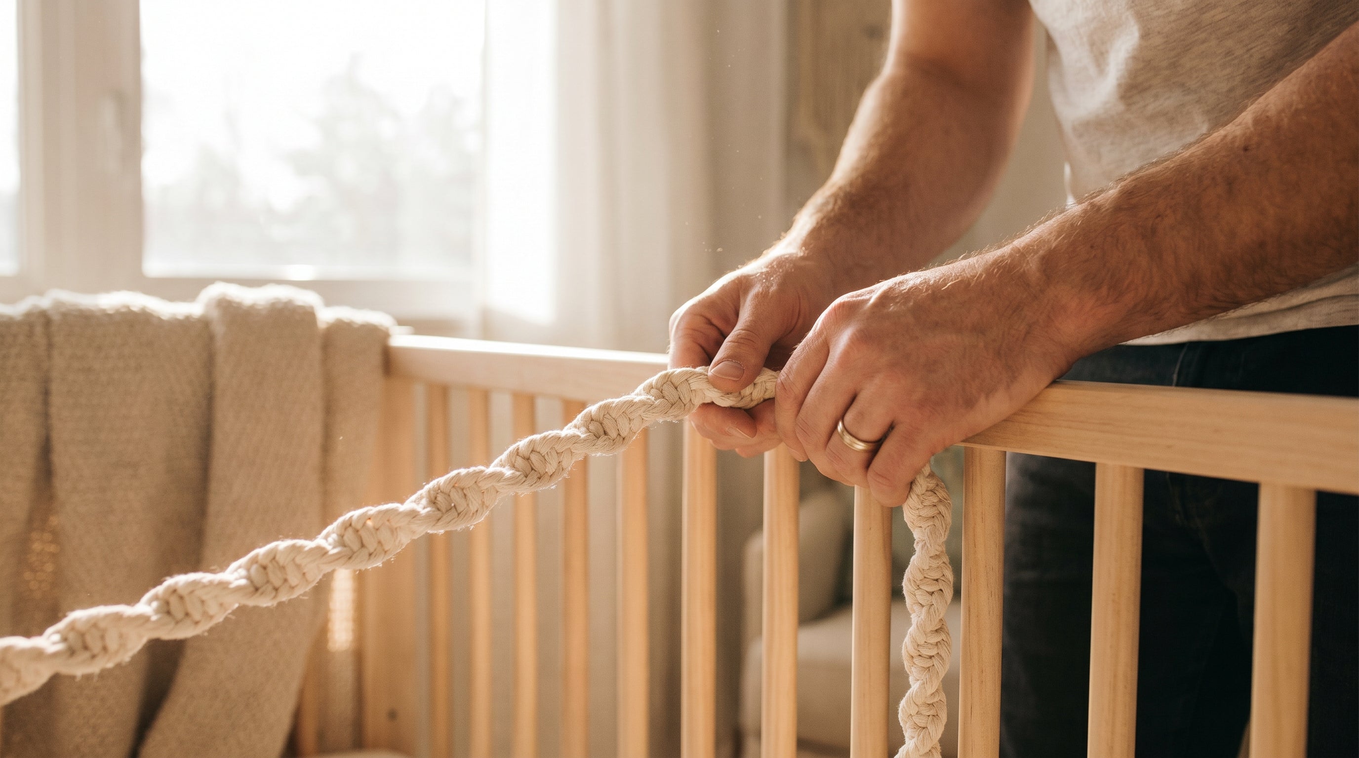 CozyKnot™ Soft Braid Crib Guard: The Nursery Upgrade Every Parent Loves