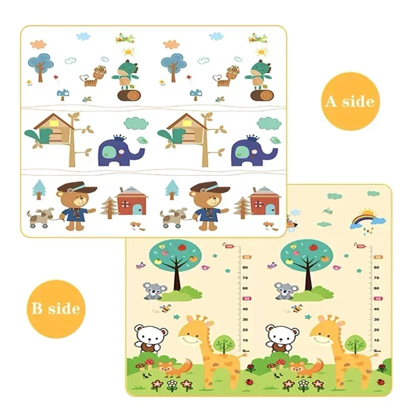 Baby Bubble baby crawling play mat with non-toxic EPE safety rug, soft colorful foam surface for infants to play and explore safely.