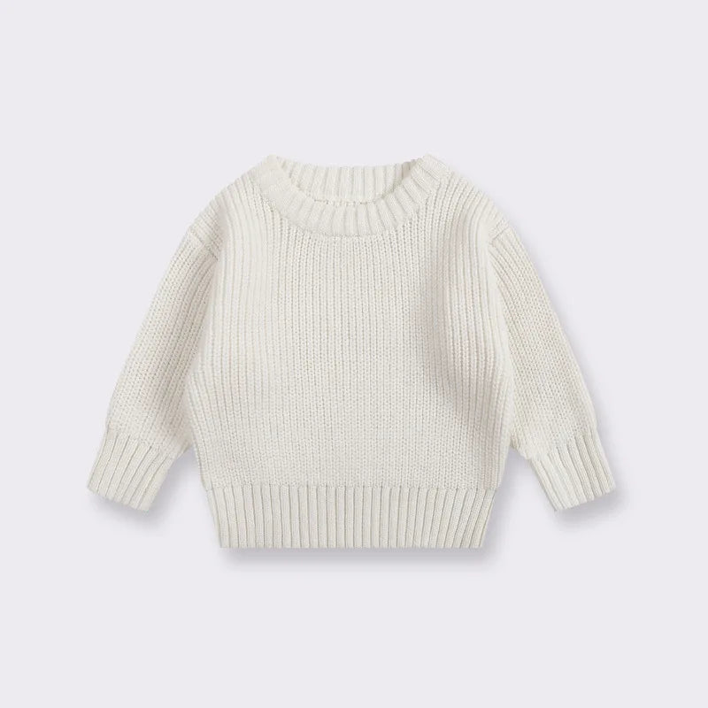 Baby Bubble baby knit pullover sweater in warm thick fabric, suitable for 0-6 months, soft and cozy for cold weather.