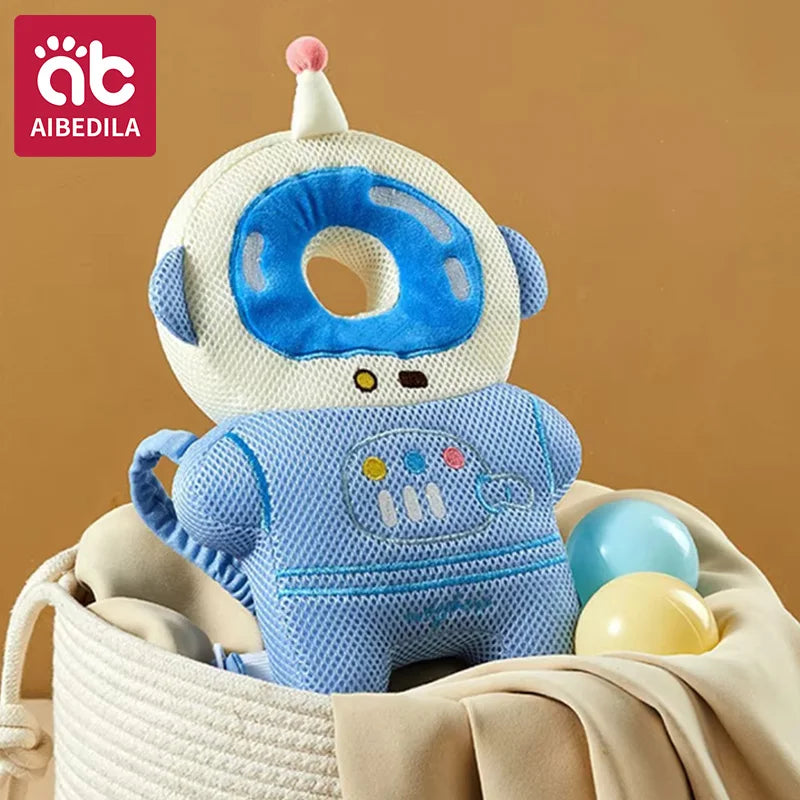 Baby Bubble baby head protector backpack with cushioned padding for safe walking and fall prevention during outdoor activities.
