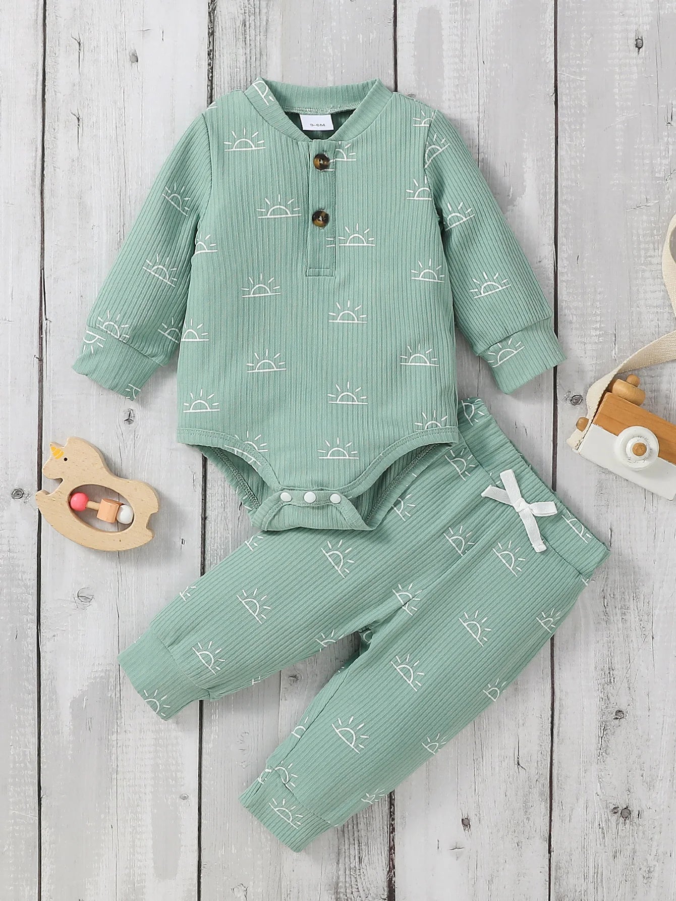 Baby Boy 2-Piece Set – Jumpsuit & Pants