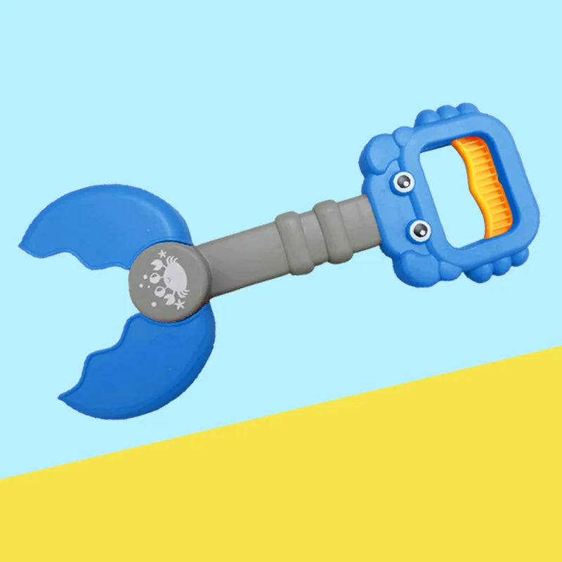 Kids beach sand toy set by Baby Bubble featuring colorful shovels, buckets, and molds for outdoor summer play.