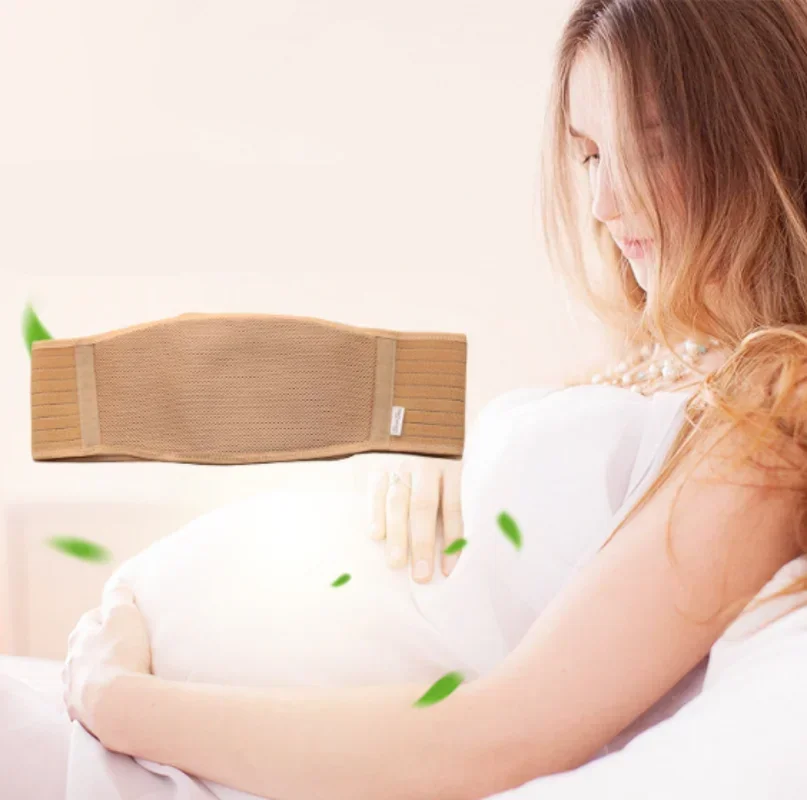 Pregnancy belly support belt by Baby Bubble, designed for all-day comfort to help alleviate pregnancy discomfort.