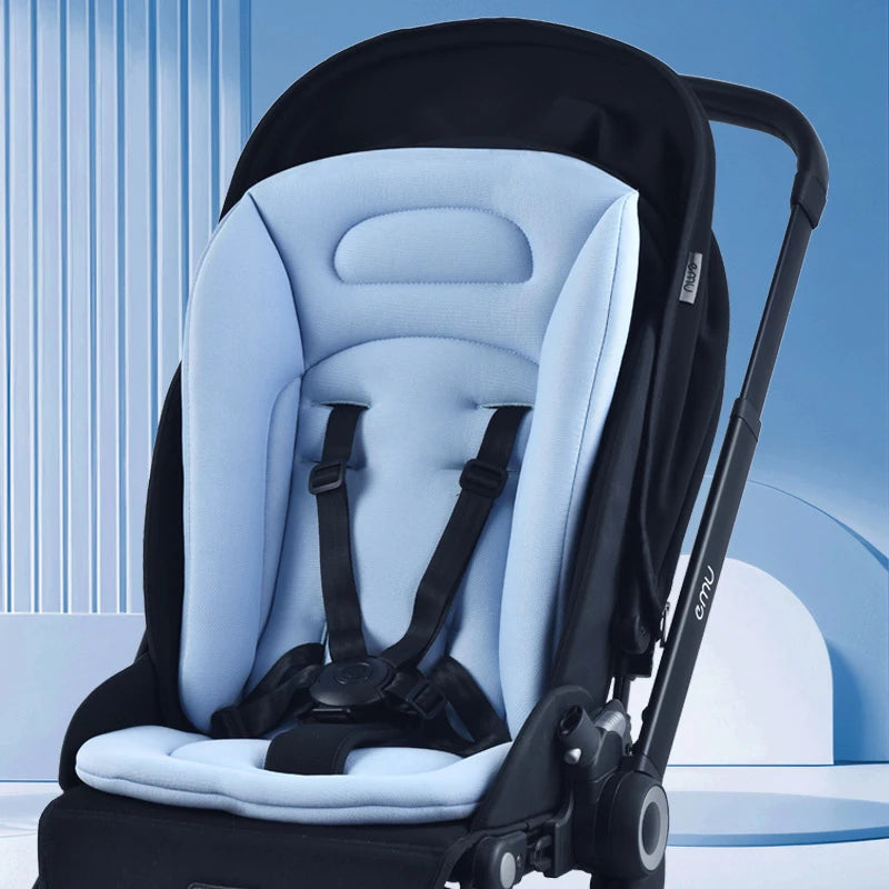 Baby Bubble universal soft cotton baby stroller seat mat with cushioned padding for comfort and support in a car seat or stroller.