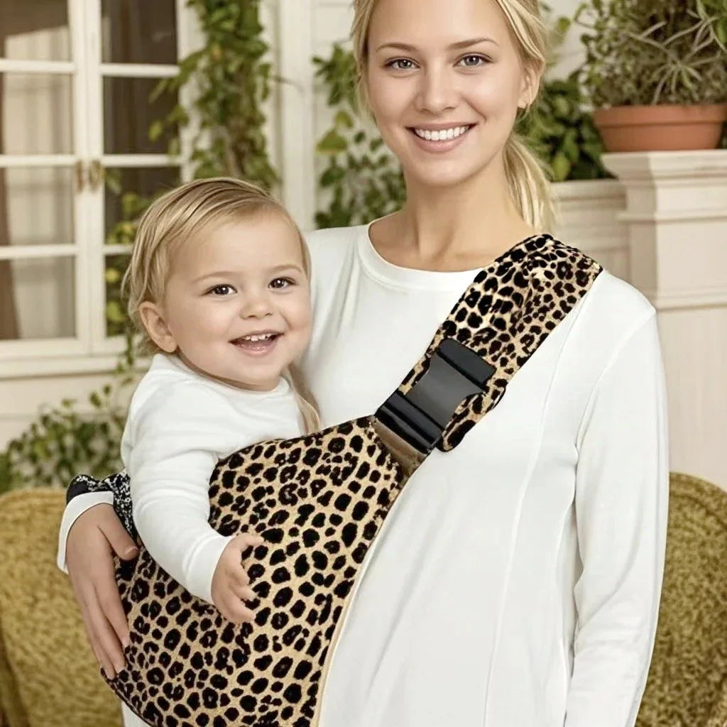 Baby Bubble adjustable ring sling carrier with hands-free strap, soft fabric, supporting comfortable, secure baby carrying.