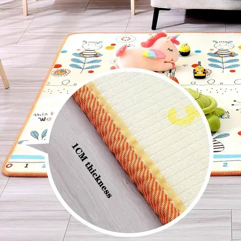 Baby Bubble baby activity play mat with thick cushioning, colorful safety rug designed for tummy time and sensory play.