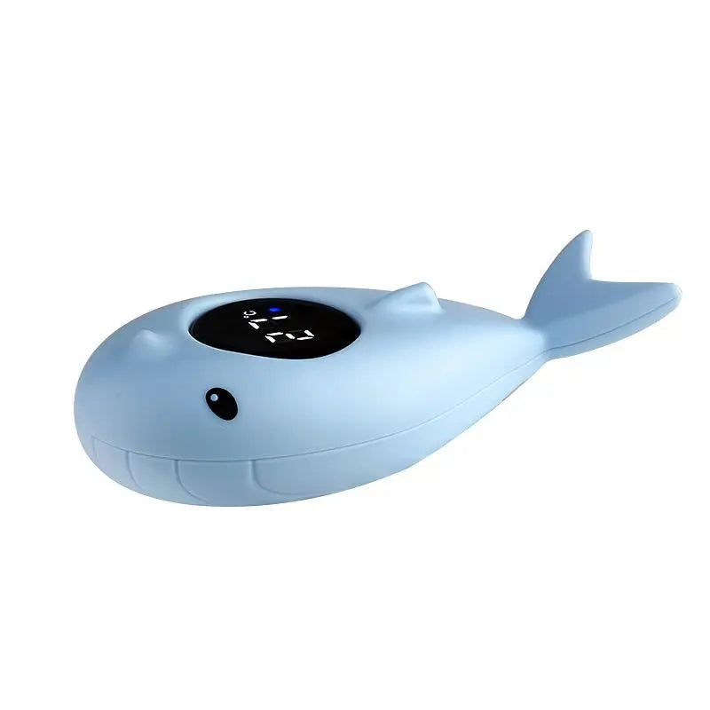 Baby Bubble floating digital bath thermometer showing water temperature in a baby's bath for safe, comfortable bathing.