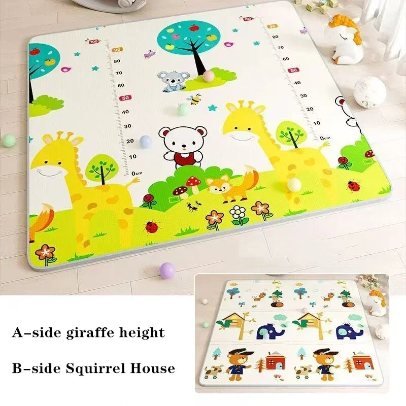 Baby Bubble baby activity play mat with thick cushioning and colorful patterns, designed for safe tummy time and play.