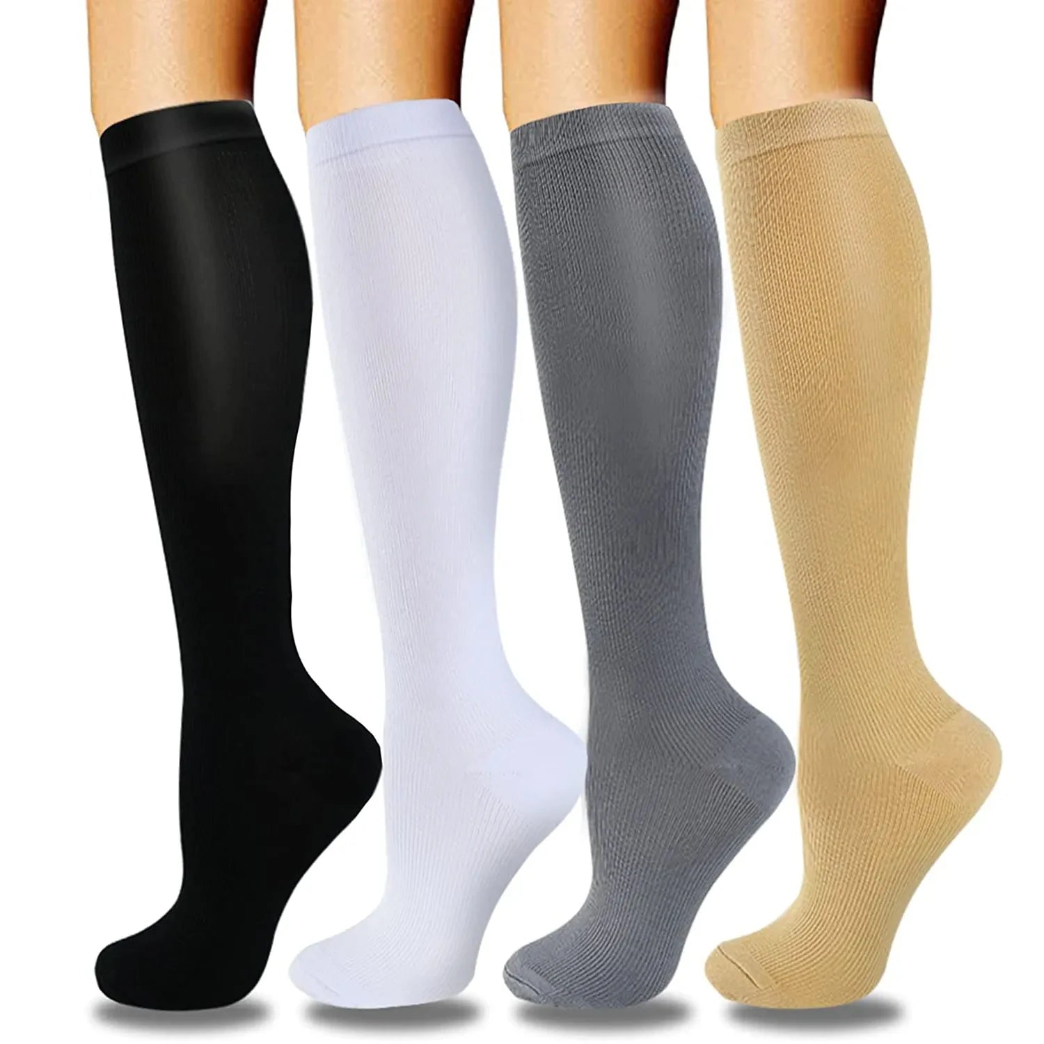 Pregnancy compression socks by Baby Bubble, designed to improve circulation and reduce swelling during pregnancy.