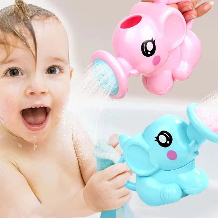 Baby Bubble elephant bath toy with water spray feature, designed for swimming and bath fun for infants.