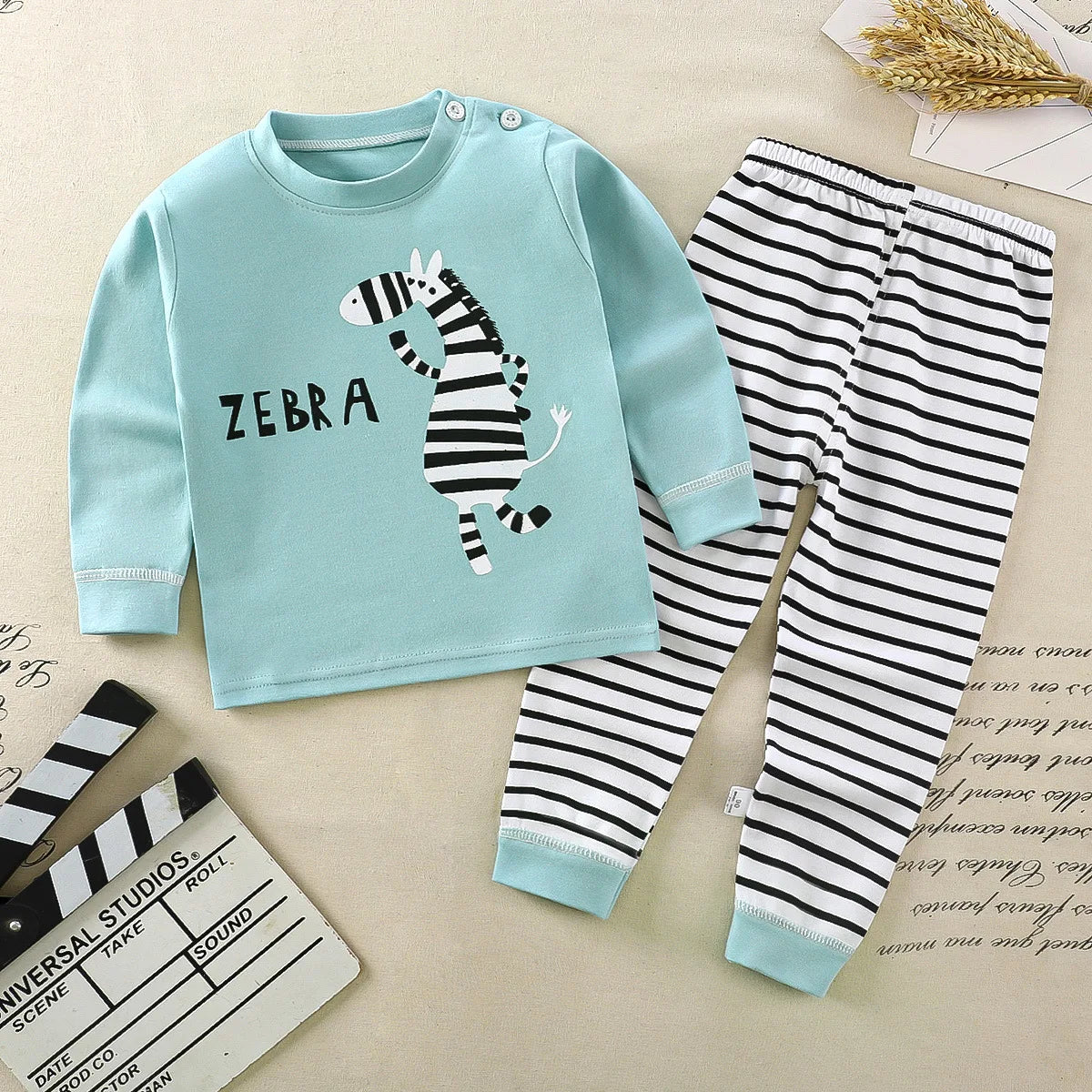 Baby Bubble children's kids clothes set with cartoon pajamas, boys and girls winter sleepwear, featuring cozy pants and autumn outfits.