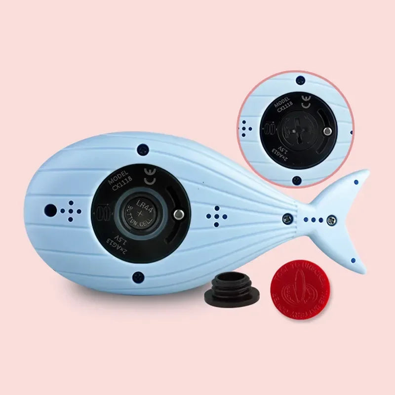 Baby Bubble floating digital baby bath thermometer showing water temperature in a bathtub, safe and easy to read.