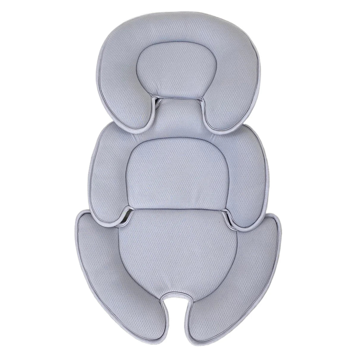 Baby Bubble newborn body pillow and stroller head support insert showing soft, cushioned design for infant comfort.
