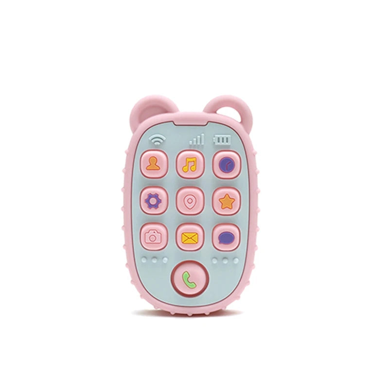 Baby Bubble BPA-free silicone baby teether glove with textured gum relief surface for soothing sore gums.