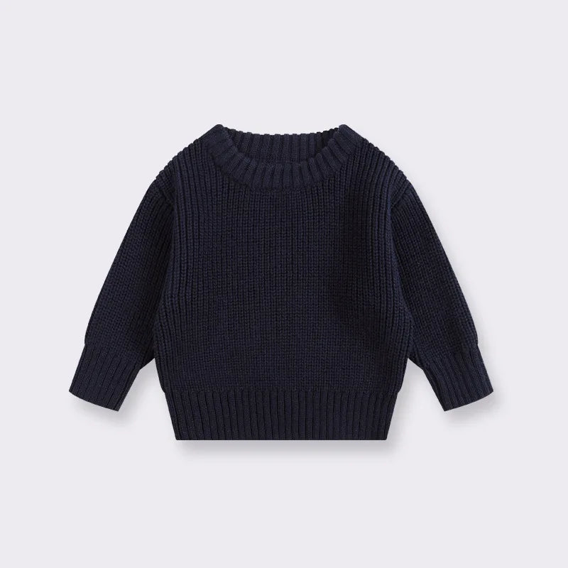 Baby Bubble baby knit pullover sweater in warm, thick fabric for ages 0-6 months, soft and cozy for little ones.