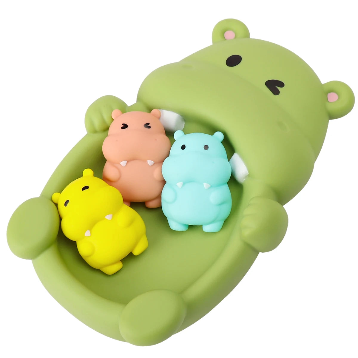 Baby Bubble floating bath animal toys set with colorful rubber ducks and sea creatures for toddler water play.