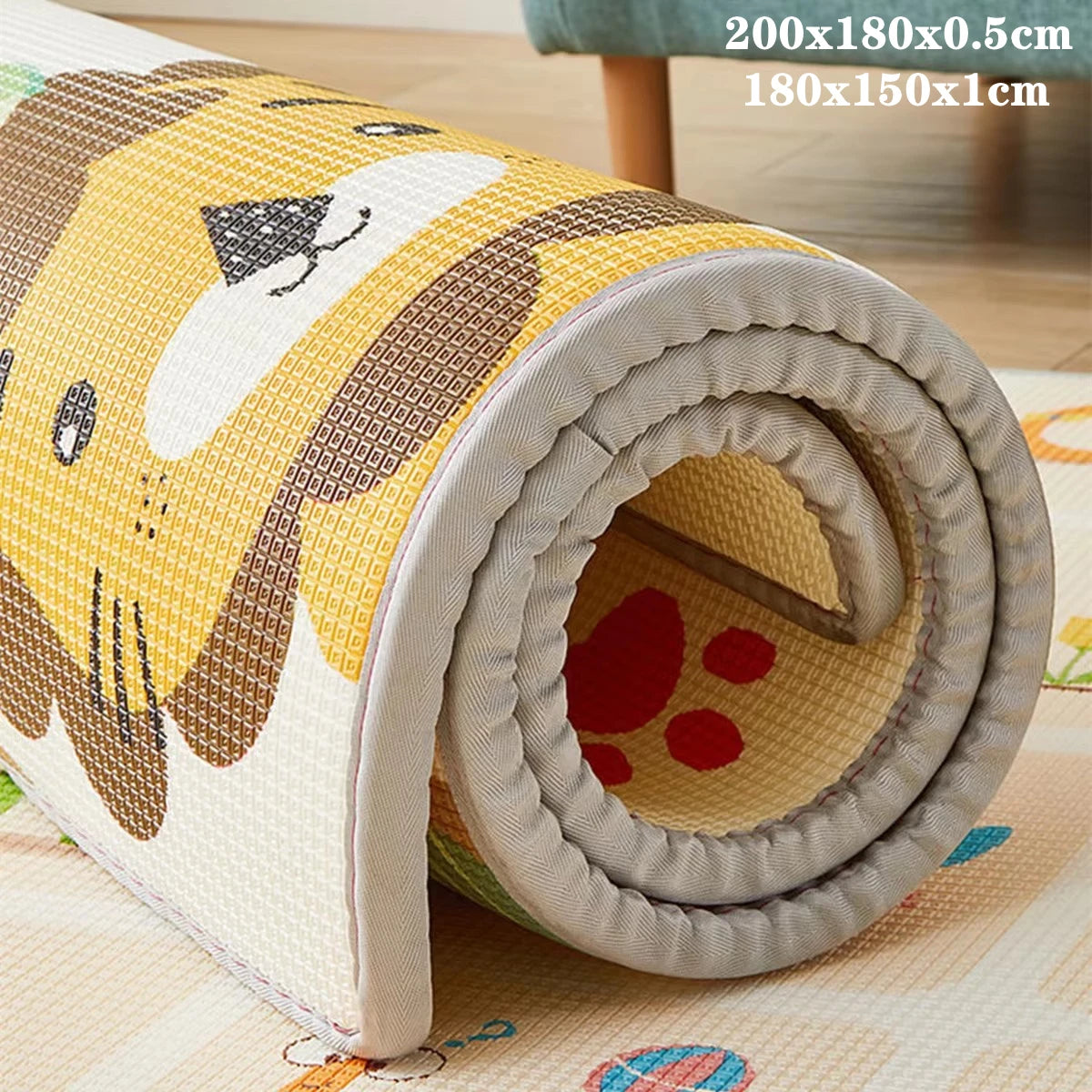 Baby Bubble thick cushioned baby activity play mat with colorful patterns and soft surface for safe, comfortable play.