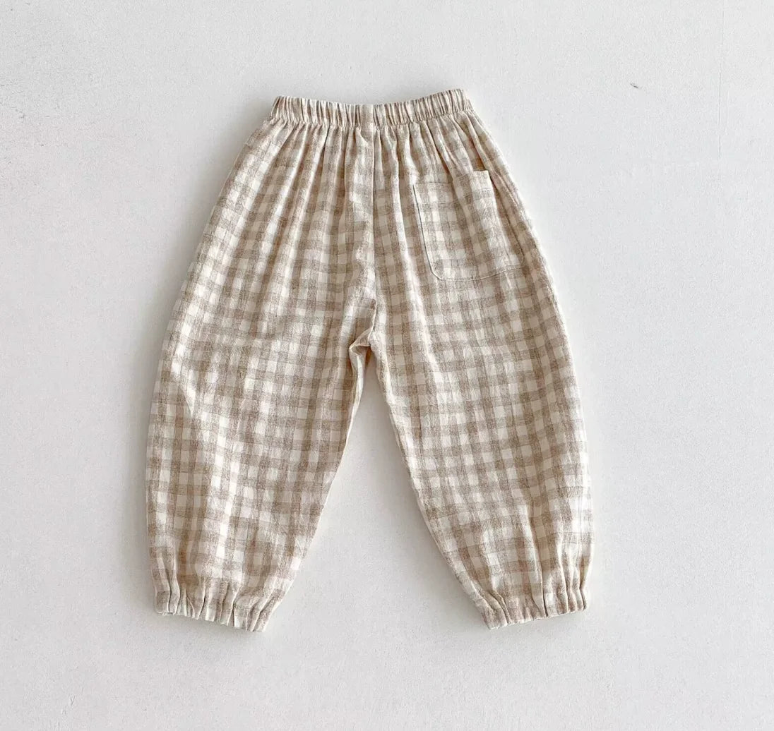 Baby Bubble toddler pants with comfortable striped design and elastic waistband, perfect for little ones' everyday wear.