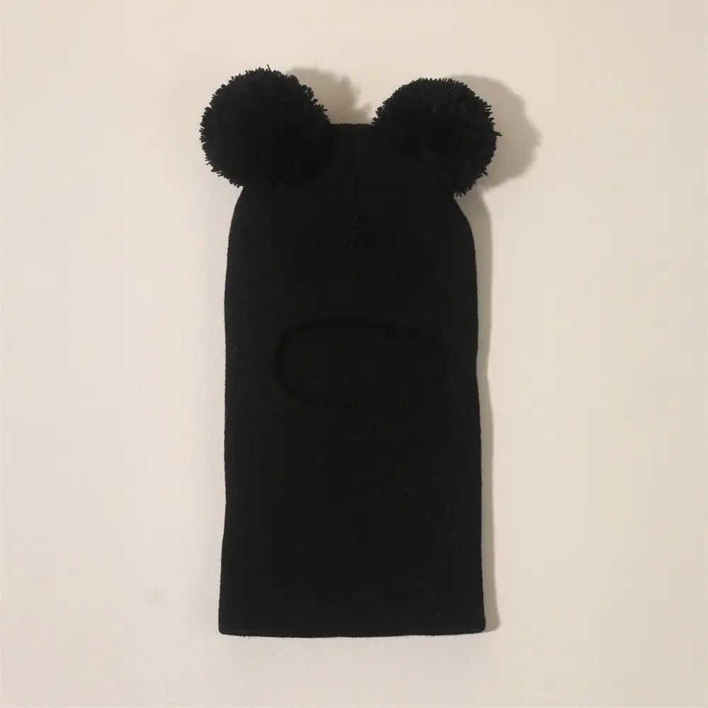 Baby Bubble winter children's hooded knitted hat with a cozy, colorful design, perfect for keeping kids warm in cold weather.