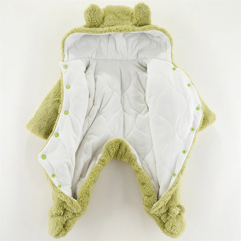 Baby Bubble Christmas Elk romper, cozy holiday jumpsuit for babies with festive red and green design, soft and comfortable fabric.