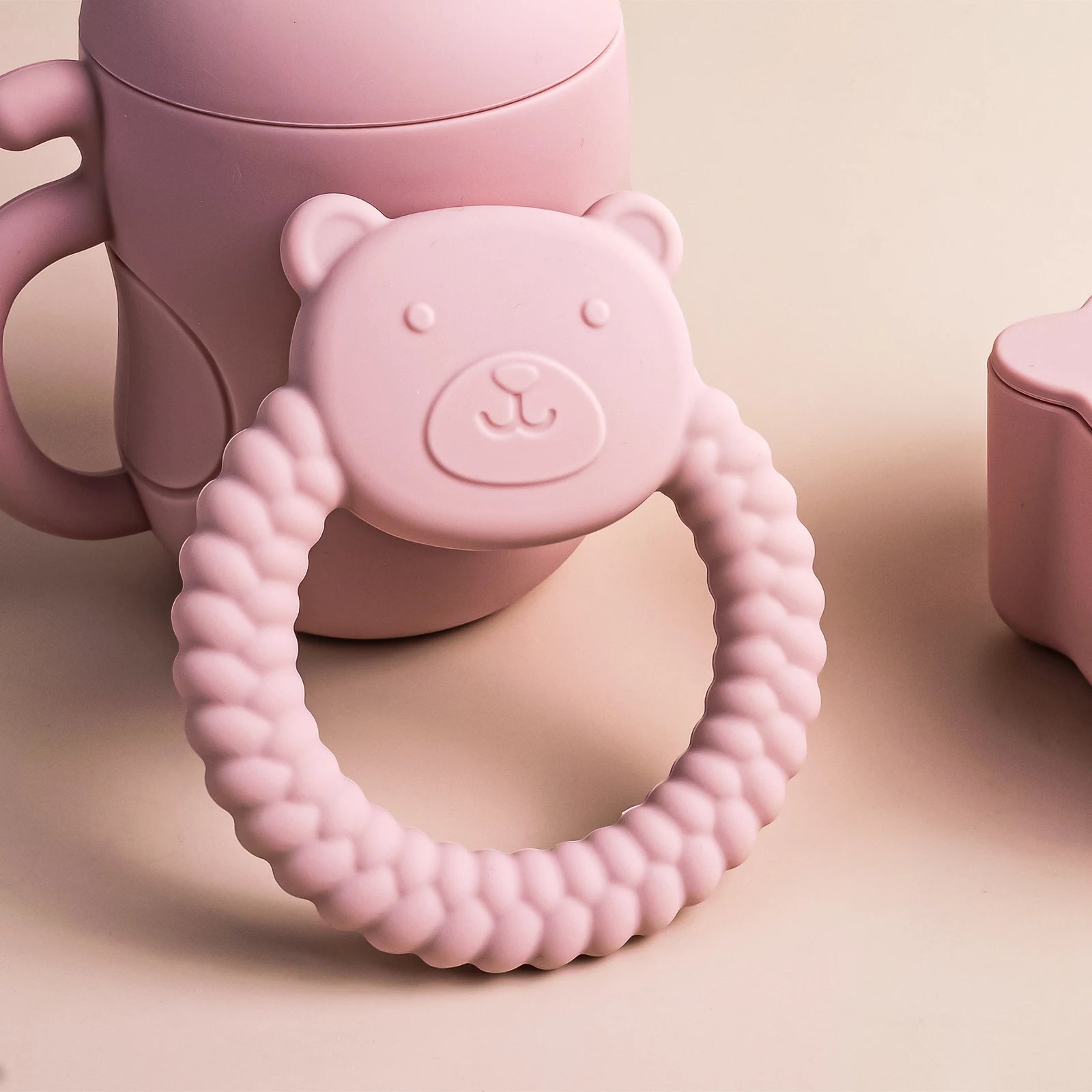 Baby Bear teether from Baby Bubble, BPA-free soothing teething toy with a cute bear design for gentle gum relief.