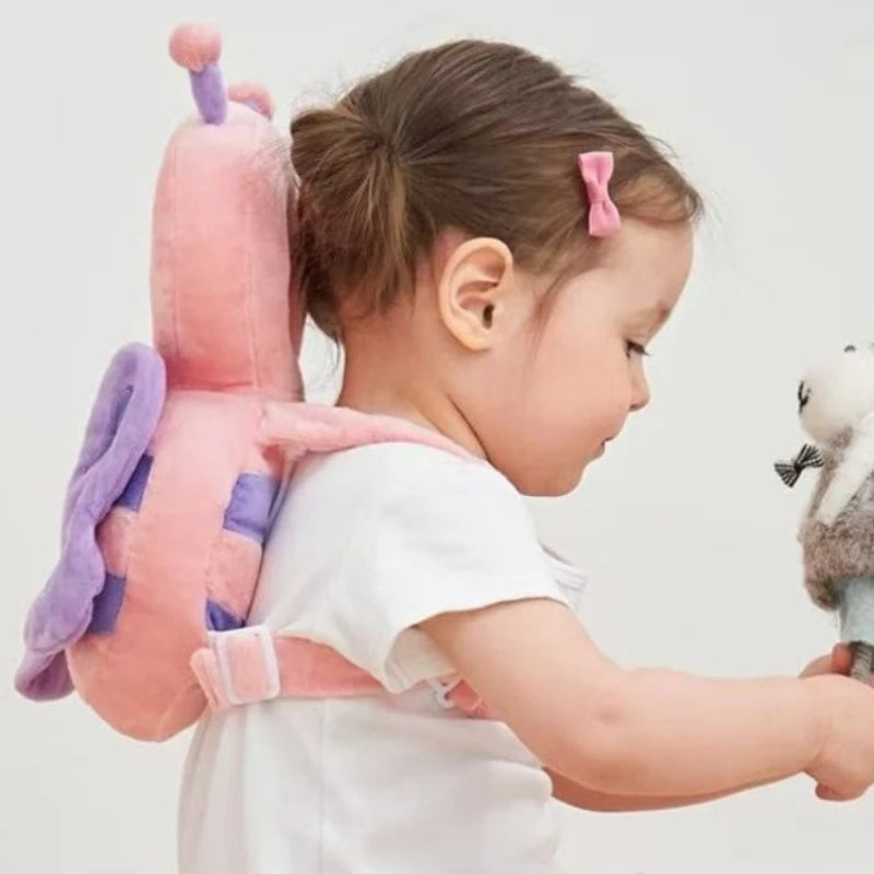 Baby Bubble baby head protection pillow in a cute safety hat design, soft and comfortable for gentle head support.